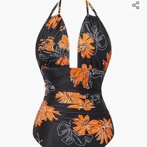 One piece halter swimsuit (L)
